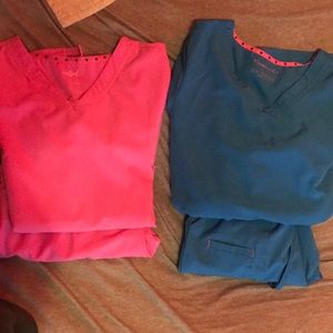 2 pairs scrubs